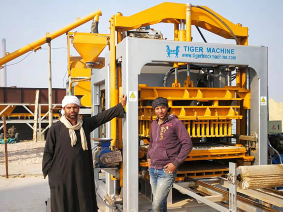 Tiger automatic block machine Middle Eastern customers