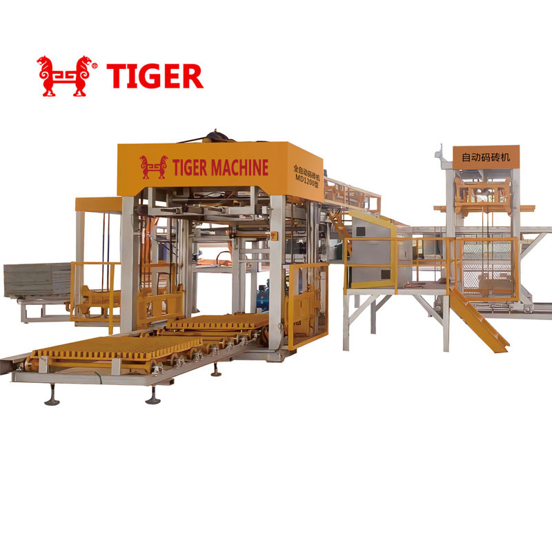 Offline Concrete Block Automatic Cuber for Palletization