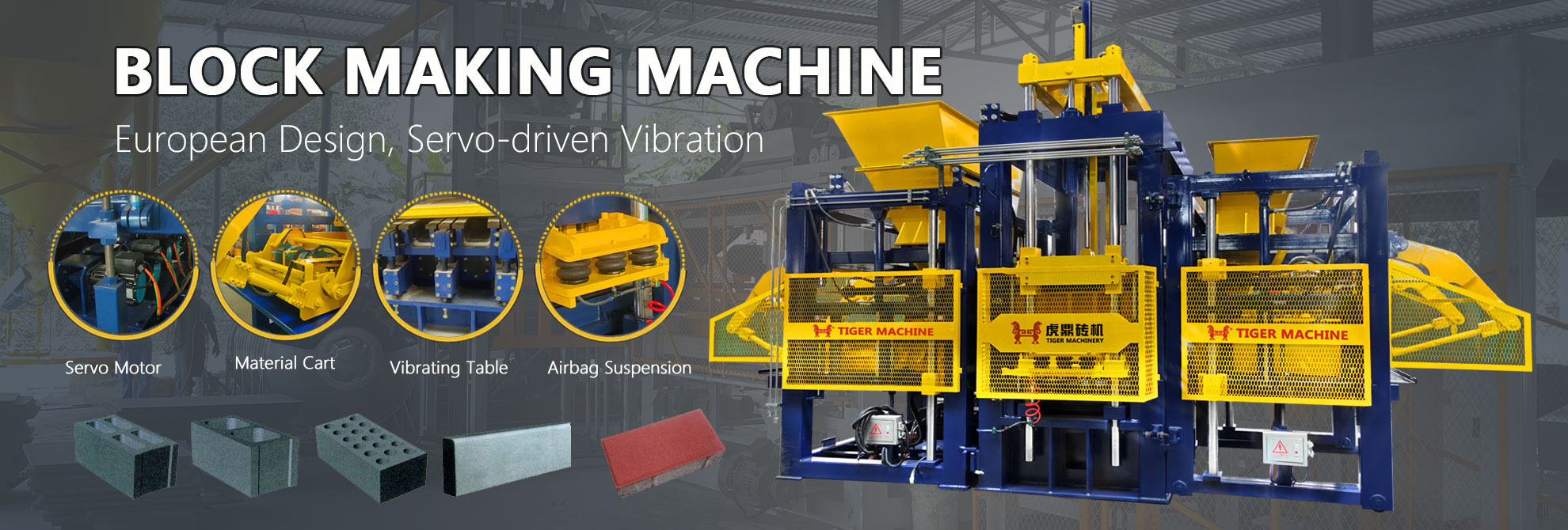 automatic concrete block making machine