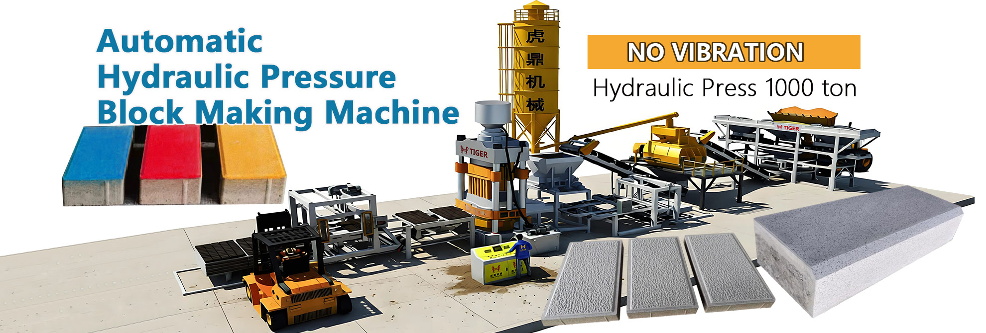 1000ton hydraulic pressure automatic block making machine