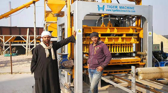 Tiger automatic block machine Middle Eastern customers
