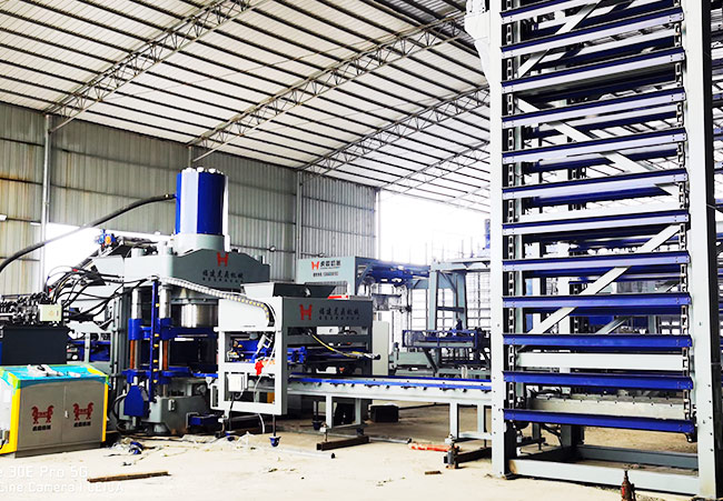 After-sales installation of fully automatic block production line