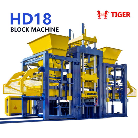 Large-output servo vibration block making machine