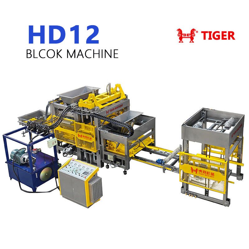 HD12 Servo Vibration Concrete Block Machine