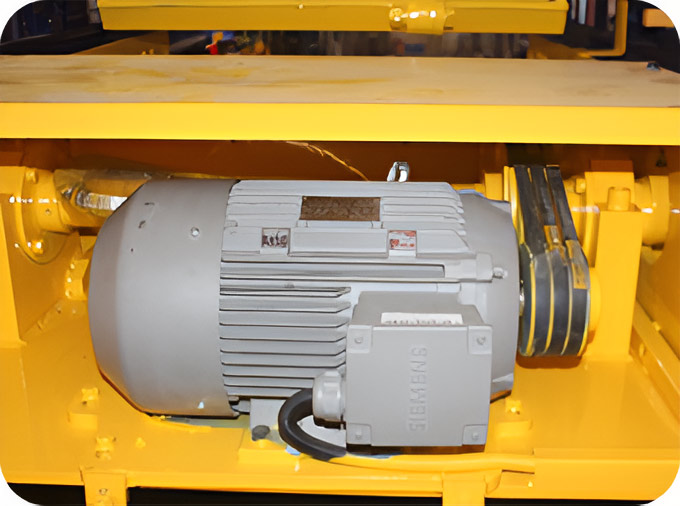Block making machine material feeding motor